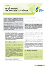 En bref... Le régime de chômage intempéries